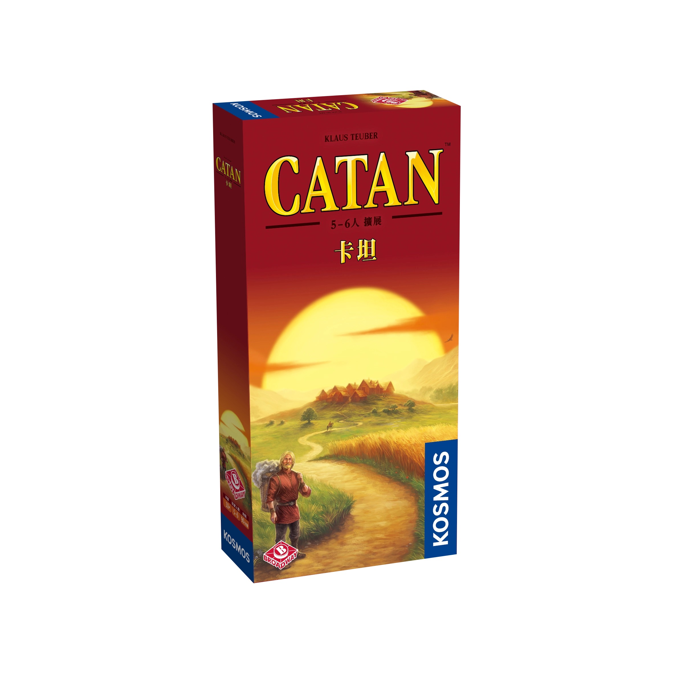 正版卡坦岛桌游中文版Catan基础3D豪华扩展多人...